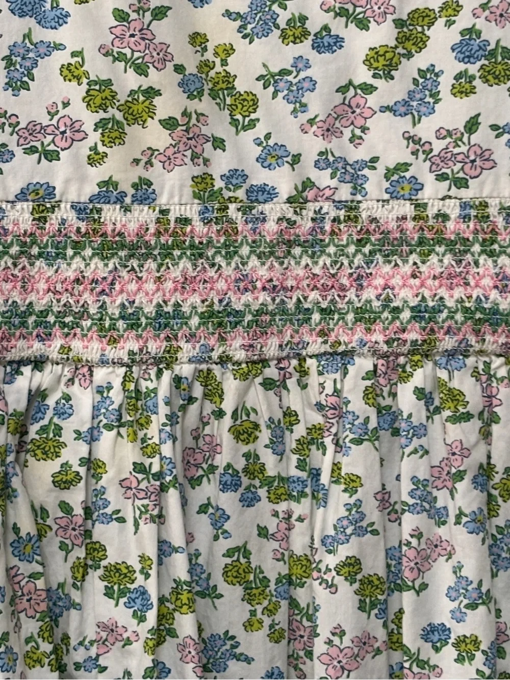 Mini Boden  Floral Tiered Dress  7/8